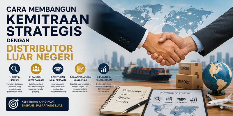 Cara Membangun Kemitraan Strategis dengan Distributor Luar Negeri