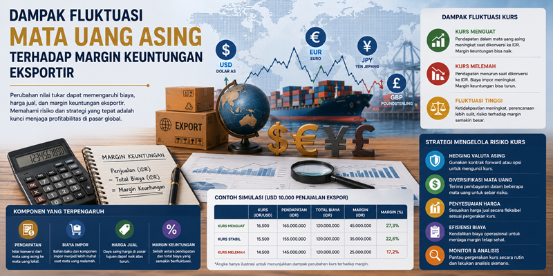 Dampak Fluktuasi Mata Uang Asing Terhadap Margin Keuntungan Eksportir