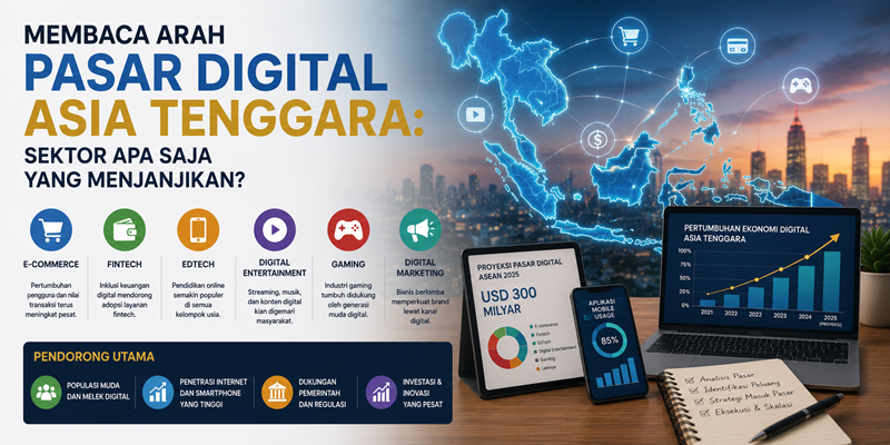 Membaca Arah Pasar Digital Asia Tenggara: Sektor Apa Saja yang Menjanjikan?