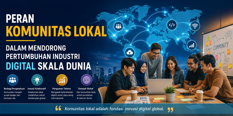 Peran Komunitas Lokal dalam Mendorong Pertumbuhan Industri Digital Skala Dunia
