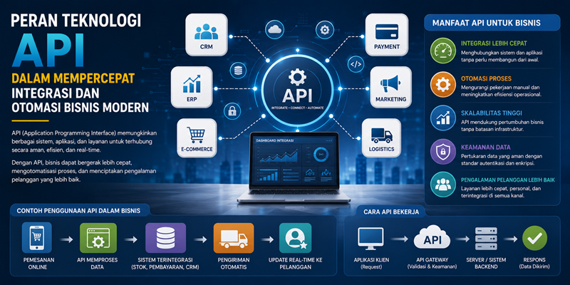 Peran Teknologi API dalam Mempercepat Integrasi dan Otomasi Bisnis Modern