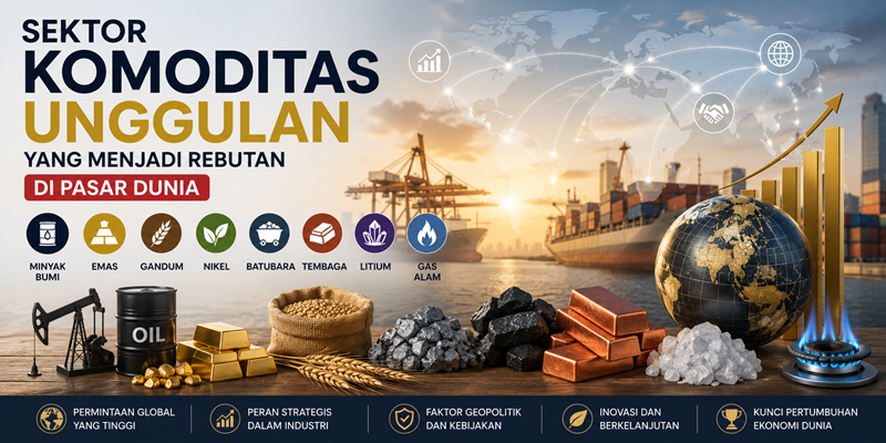 Sektor Komoditas Unggulan yang Menjadi Rebutan di Pasar Dunia