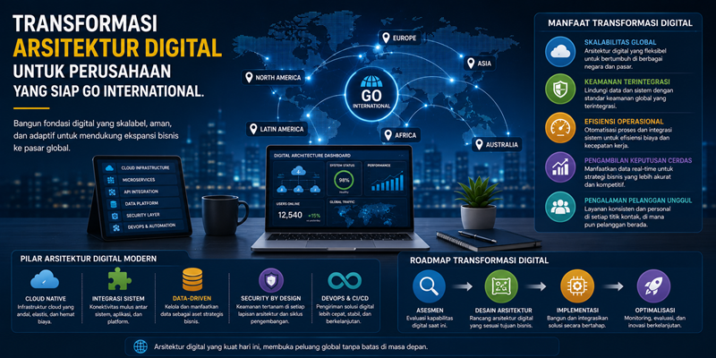 Transformasi Arsitektur Digital untuk Perusahaan yang Siap Go International