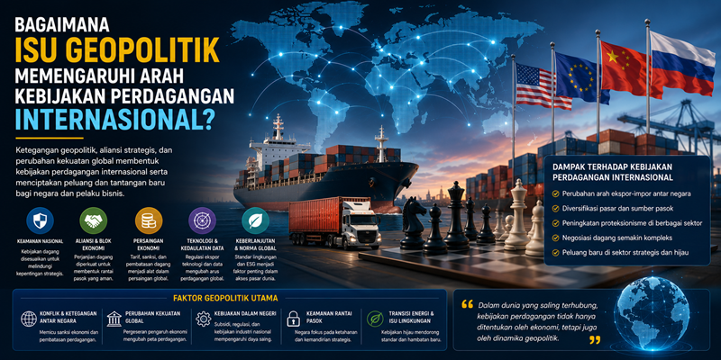 Bagaimana Isu Geopolitik Memengaruhi Arah Kebijakan Perdagangan Internasional?